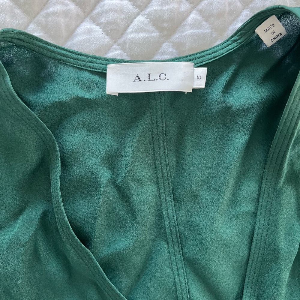A.L.C green wrap dress